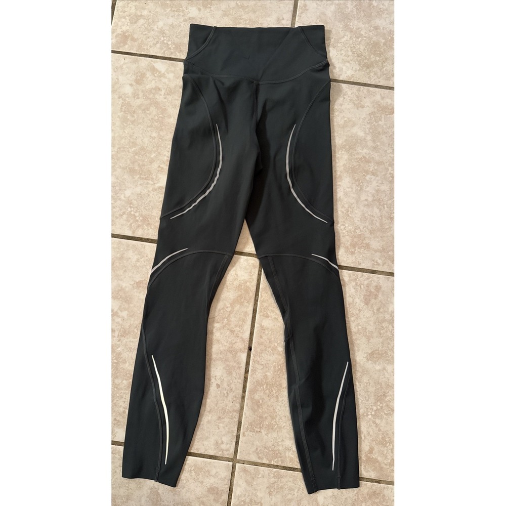 Lululemon base pace High Rise Reflective Running Leggings Forest Green 24 Inseam